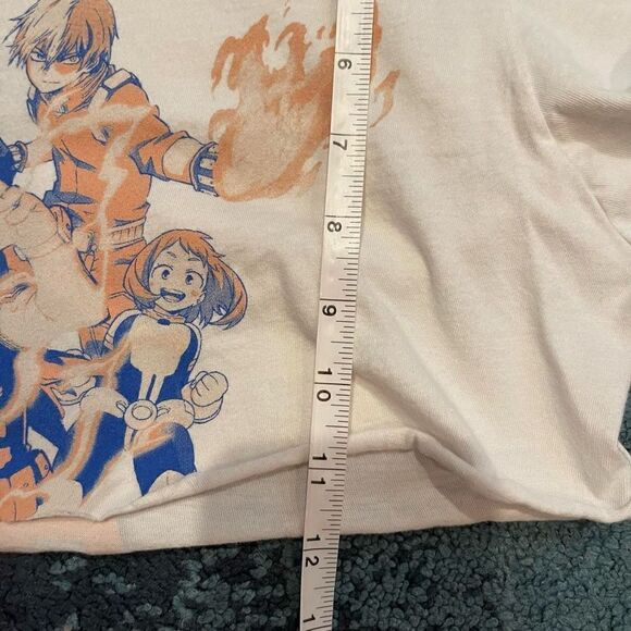 My Hero Academia Custom Micro Crop Top Crewneck SZ Small Nerd Cosplay Anime - Picture 6 of 6